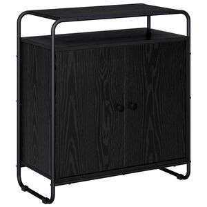 vidaXL Sideboard Black Oak 68 x 35 x 75 cm Engineered Wood