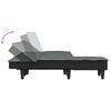 vidaXL L-shaped Sofa Bed Dark Grey 255x140x70 cm Fabric