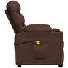 vidaXL Massage Chair Brown Faux Leather