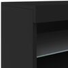 vidaXL Sideboard with LED Lights Black 162x37x67 cm