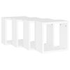 vidaXL Wall Cube Shelves 4 pcs White 30x15x30 cm