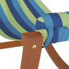 vidaXL Rocking Hammock for Kids Blue and Green Fabric