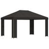 vidaXL Gazebo 4 x 3 m Anthracite Polyester and Steel 190 gsm