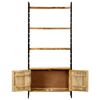 vidaXL 4-Tier Bookcase 80x30x180 cm Rough Mango Wood
