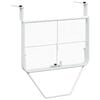 vidaXL Balcony Table White 60x40 cm Steel