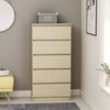 vidaXL Drawer Sideboard Sonoma Oak 60x35x121 cm Engineered Wood