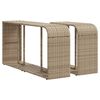 vidaXL Storage Shelves 2 pcs Beige Poly Rattan