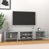 vidaXL TV Cabinet Concrete Grey 180x31.5x40 cm Engineered Wood