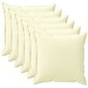 vidaXL Cushion Cover 6 pcs HOUTEN Cream 40 x 40 cm Polyester