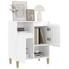 vidaXL Sideboard High Gloss White 60x35x70 cm Engineered Wood