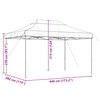 vidaXL Foldable Party Tent Pop-Up Taupe 440x292x315 cm