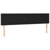 vidaXL Headboards Black 200x5x78/88 cm Faux Leather