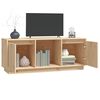 vidaXL TV Cabinet 110.5x35x44 cm Solid Wood Pine