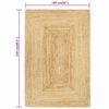 vidaXL Handmade Rug Jute Natural 160x230 cm