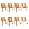 vidaXL Garden Chairs 8 pcs 56x55,5x90 cm Solid Wood Acacia