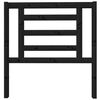 vidaXL Bed Headboard Black 96x4x100 cm Solid Wood Pine