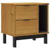 vidaXL Bedside Cabinet "FLAM" 49x35x50 cm Solid Wood Pine