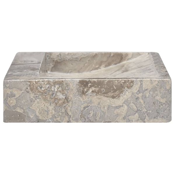 vidaXL Sink Grey 58x39x10 cm Marble