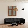 vidaXL 6 Piece Garden Lounge Set with Cushions Solid Pinewood