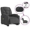 vidaXL Electric Stand up Massage Recliner Chair Dark Grey Fabric