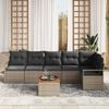 vidaXL Garden Sofa Set 7 pcs Grey
