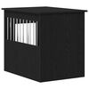 vidaXL Dog Crate Furniture Black Oak 55x75x65 cm Engineered Wood
