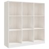 vidaXL Book Cabinet/Room Divider White 104x33.5x110 cm Solid Pinewood
