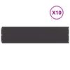 vidaXL Lawn Edgings 10 pcs Black 25x103 cm Cold-rolled Steel