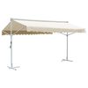 vidaXL Free Standing Awning 500x300 cm Cream