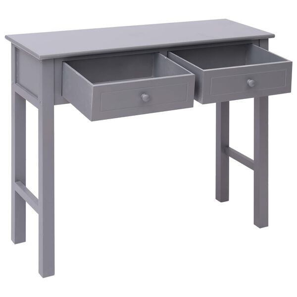 vidaXL Console Table Grey 90x30x77 cm Wood