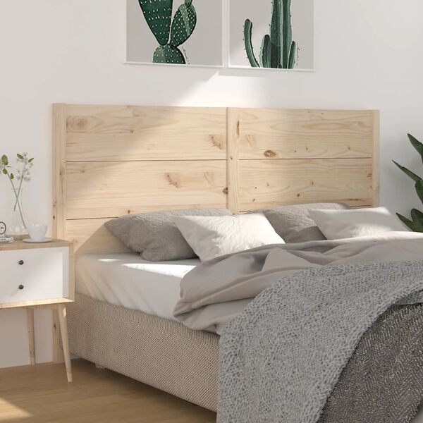 vidaXL Headboard 141x4x100 cm Solid Wood Pine