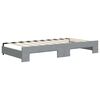 vidaXL Daybed with Trundle without Mattress Light Grey 90x190 cm