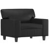 vidaXL Sofa Chair Black 60 cm Faux Leather