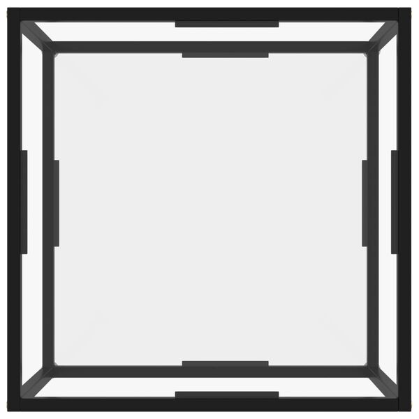 vidaXL Coffee Table Transparent 60x60x35 cm Tempered Glass