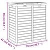 vidaXL Outdoor Garbage Bin Light Brown 78x41x86 cm Polypropylene