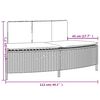 vidaXL Hot Tub Surround Grey Poly Rattan and Solid Wood Acacia