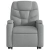 vidaXL Electric Stand up Massage Recliner Chair Light Grey Fabric