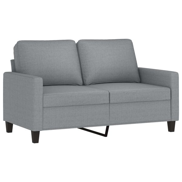 vidaXL 2-Seater Sofa Light Grey 120 cm Fabric