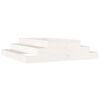 vidaXL Planter White 110x110x27 cm Solid Wood Pine