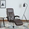 vidaXL TV Armchair Brown Faux Leather