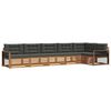 vidaXL Outdoor Sofa Set 6 pcs Natural and Anthracite