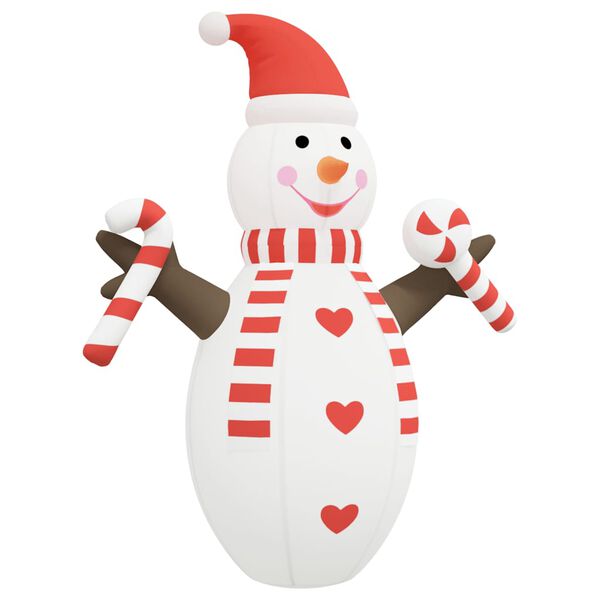 vidaXL Christmas Inflatable Snowman with LEDs 630 cm
