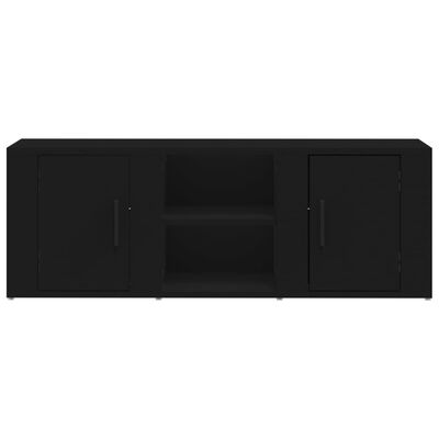 vidaXL TV Cabinet Black 100x31.5x35 cm Engineered Wood