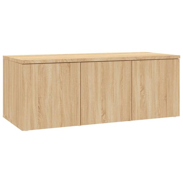 vidaXL TV Cabinet Sonoma Oak 80x34x30 cm Engineered Wood