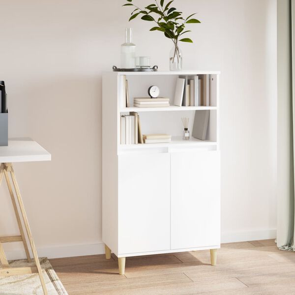vidaXL Highboard White 60x36x110 cm Engineered Wood
