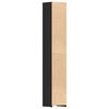 vidaXL Bathroom Cabinet Black 30x30x183.5 cm Engineered Wood
