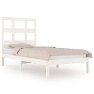 vidaXL Bed Frame | Durable | Rectangular | White Bed Frame | Single Bed Frame