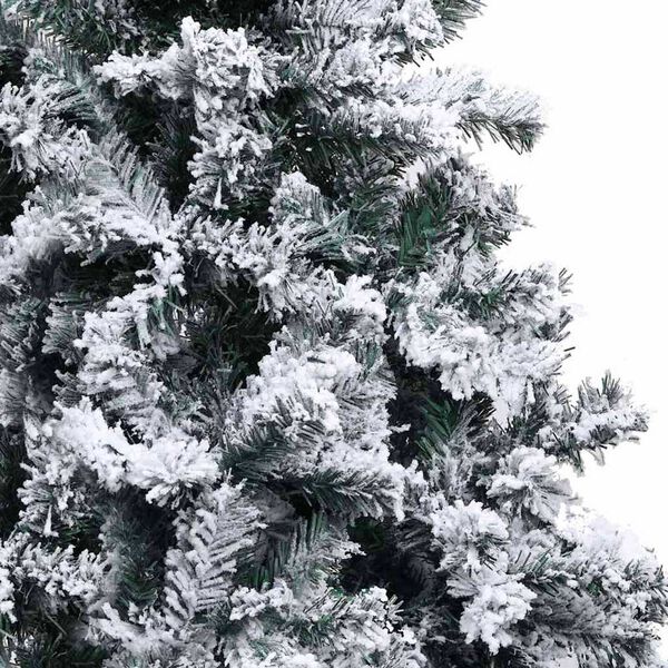 vidaXL Artificial Pre-lit Christmas Tree with Ball Set Green 210 cm PVC
