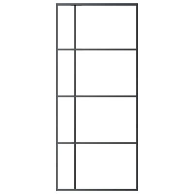 vidaXL Sliding Door Frosted ESG Glass and Aluminium 90x205 cm ...