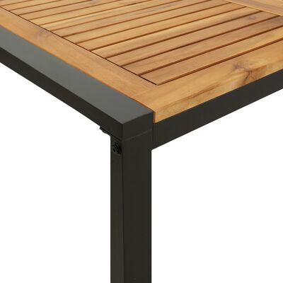 vidaXL Garden Table with U-shaped Legs 160x80x75 cm Solid Wood Acacia